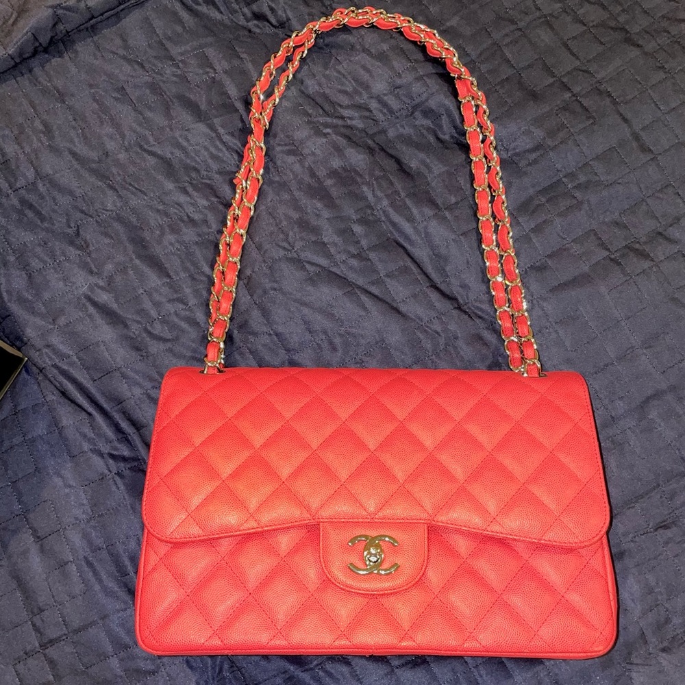 ***HOLD***  Hot Pink Jumbo CHANEL